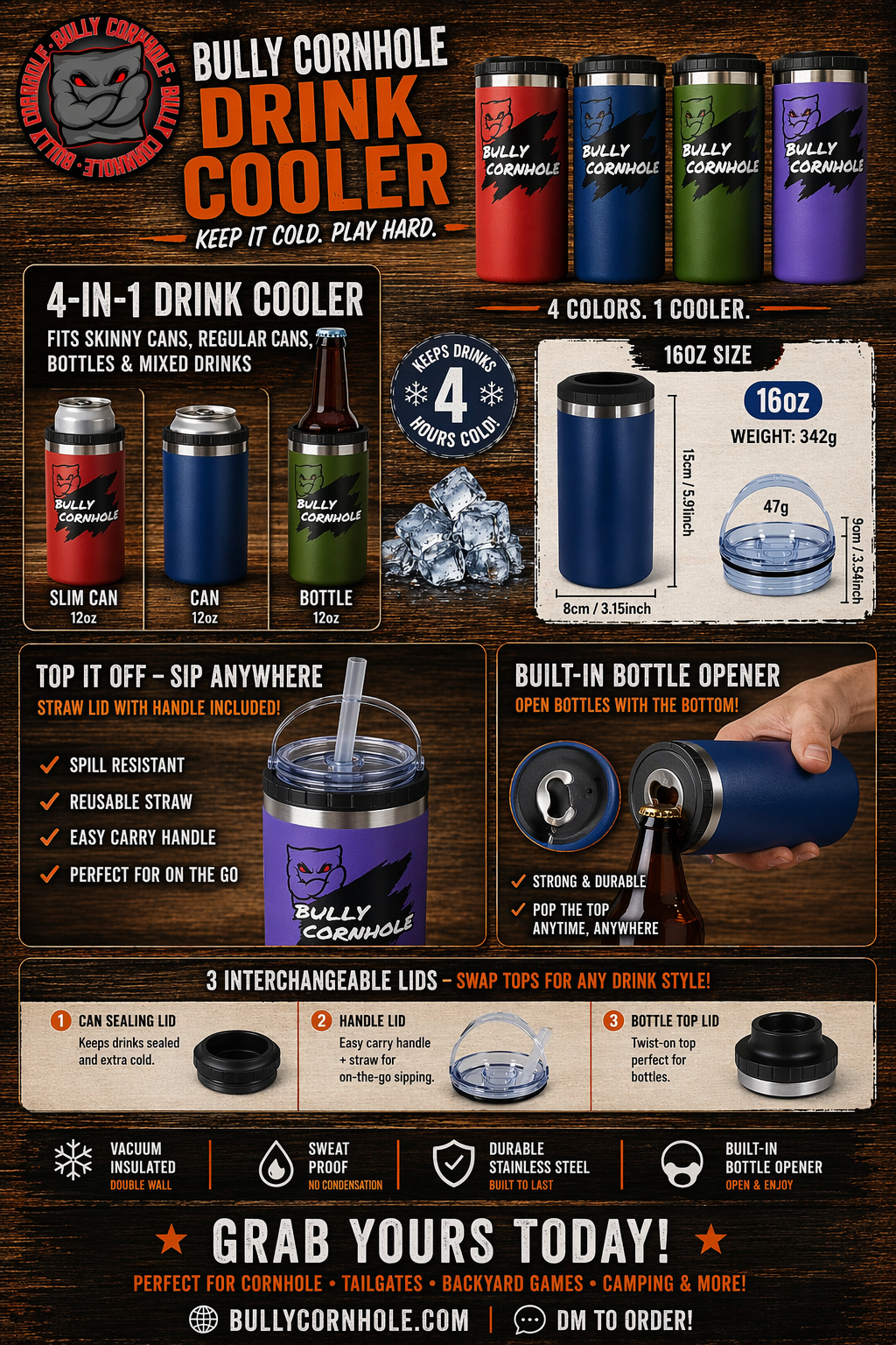 4-IN-1 Bully Drink Cooler