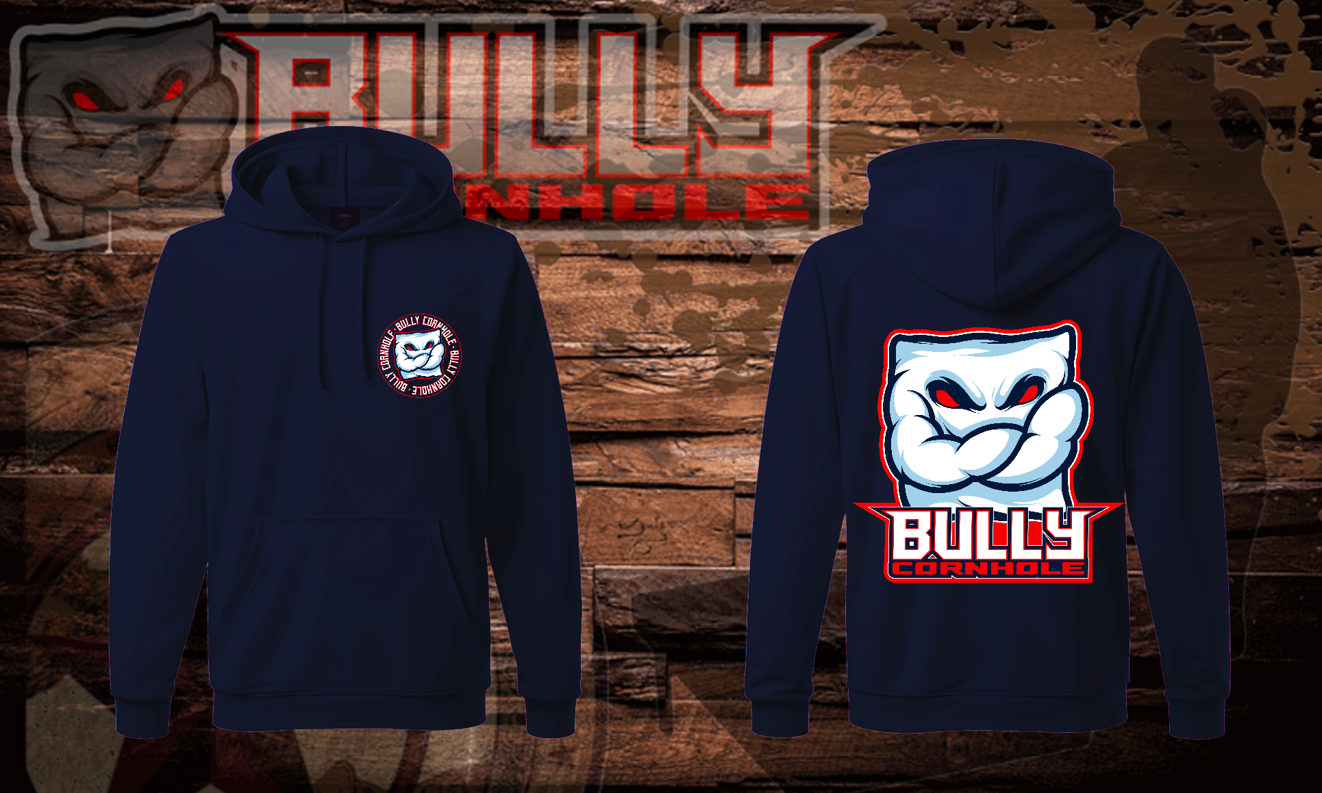 NAVY BLUE LONG SLEEVE HOODIE (Unisex)