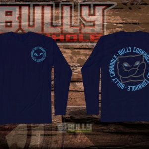 Long Sleeve Tees Navy Blue - Light Blue Graphics